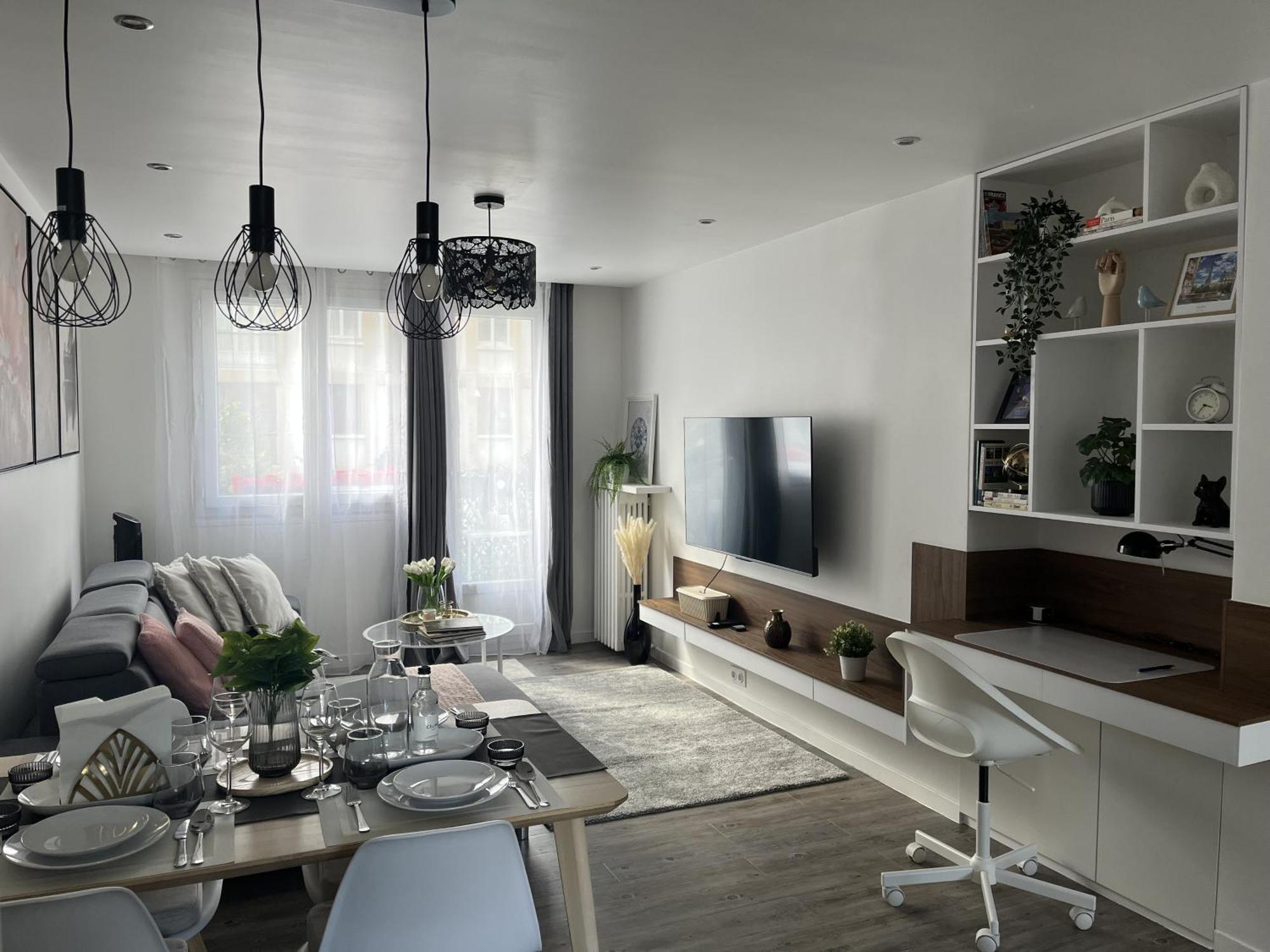 Entire 60M2 Apartment - Close To Paris - Parking - Kitchen - 2Min Rerb - Olympic'24 Bourg-la-Reine Zewnętrze zdjęcie